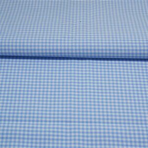 blue check cotton fabric