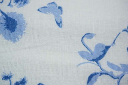cotton linen floral fabric