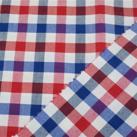 small gingham check fabric