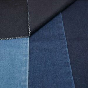 denim made with recycled fibers