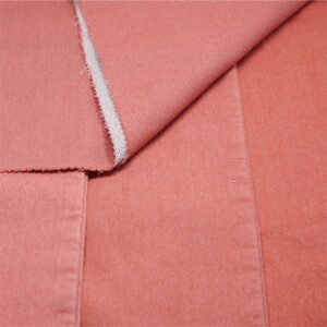 red stretch denim fabric