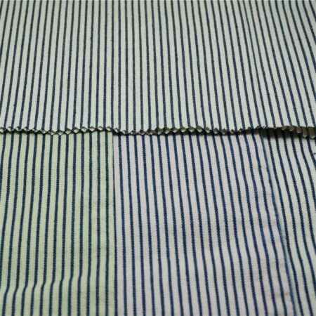 striped denim fabric by the yard
